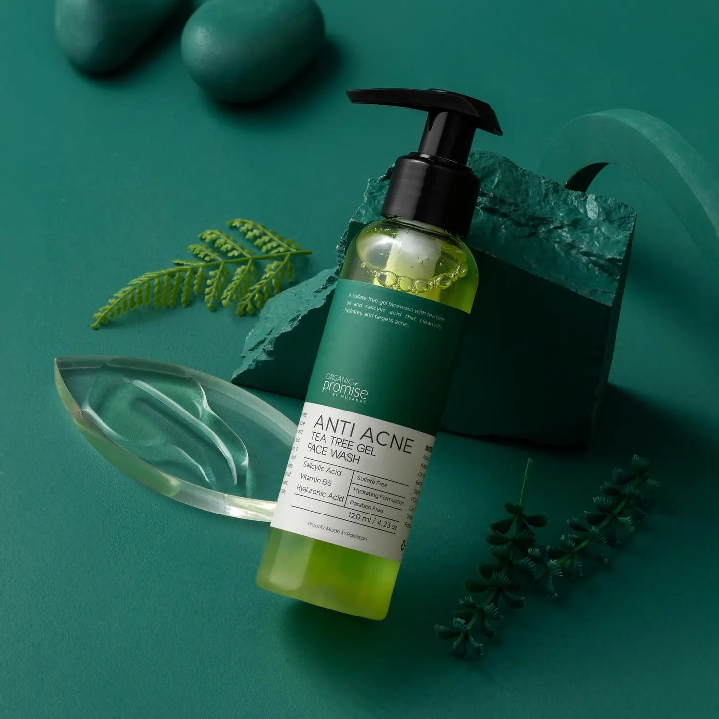 Tea Tree Anti Acne Gel Face wash Organic Promise By Musarat