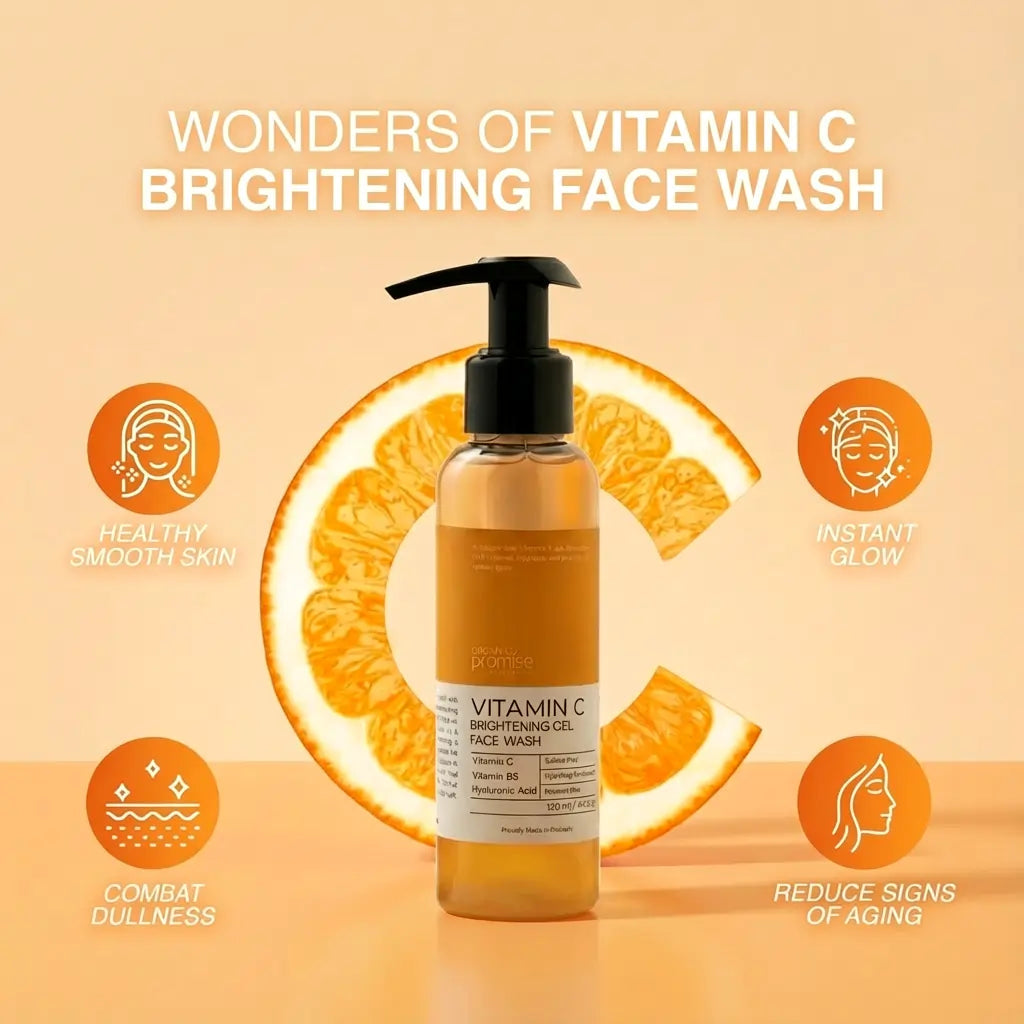 Vitamin C Brightning Gel Facewash Organic Promise By Musarat
