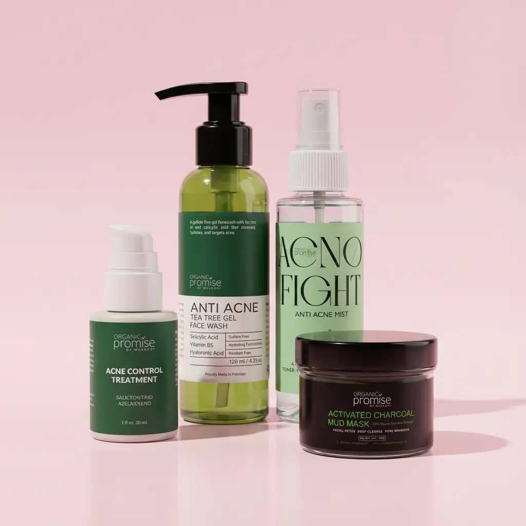 Acne and Breakouts Treatment Bundle Organic Promise By Musarat