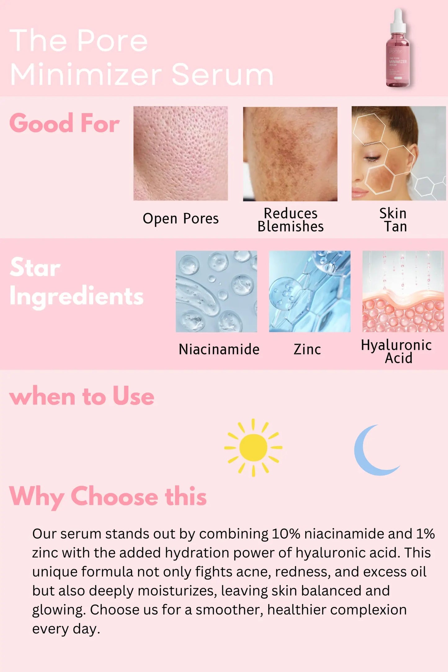 The Pore Minimizer Serum Organic Promise By Musarat