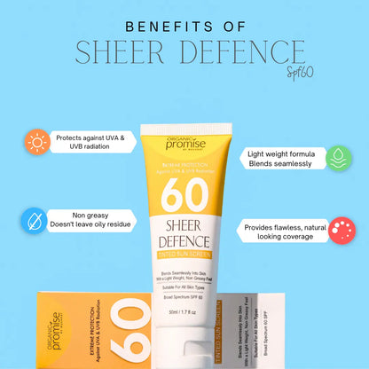 Sheer Defence Tinted Sun Screen - 60 SPF