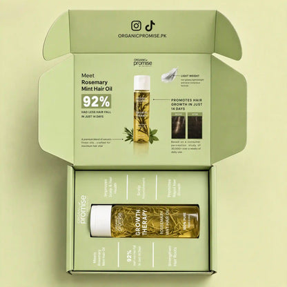 Growth Therapy Rosemary Mint Hair Oil Organic Promise By Musarat