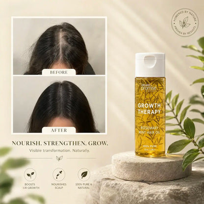 Growth Therapy Rosemary Mint Hair Oil Organic Promise By Musarat